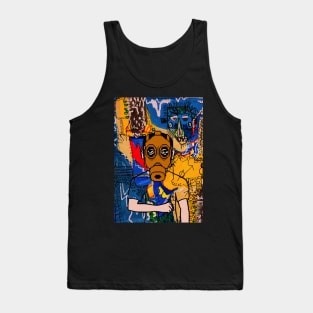 Discover NFT Character - MaleMask Street ArtGlyph with Pixel Eyes on TeePublic Tank Top